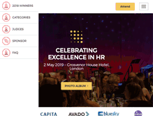 Tablet Screenshot of hrdistinctionawards.com